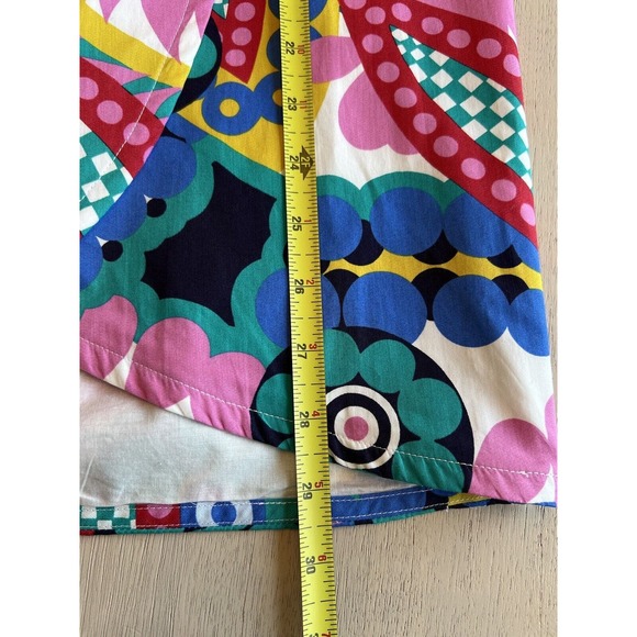 J. Crew Tie Back Tulip Skirt‎ In Colorful Ratti Kaleidoscope Floral Size 6 - Picture 4 of 10